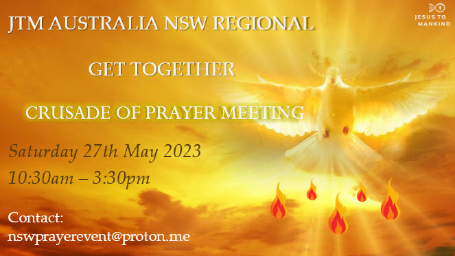 Regional Crusade of Prayer Meeting - Preparing for Pentecost, the Descent of the Holy Spirit